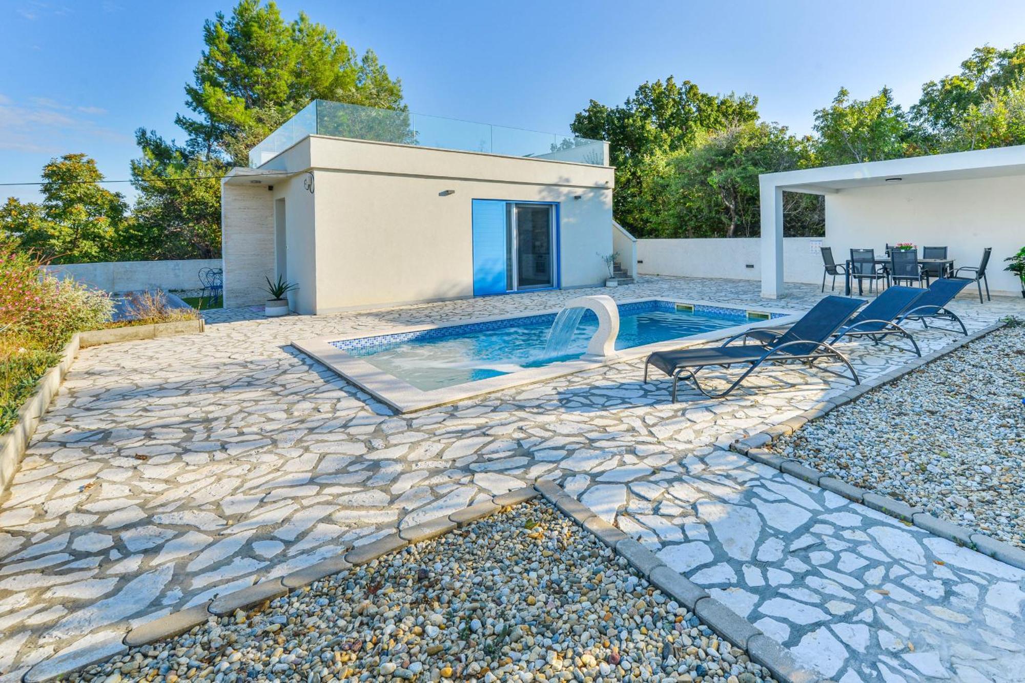 Villa Anna With Pool, Zadar County Виньерац Экстерьер фото