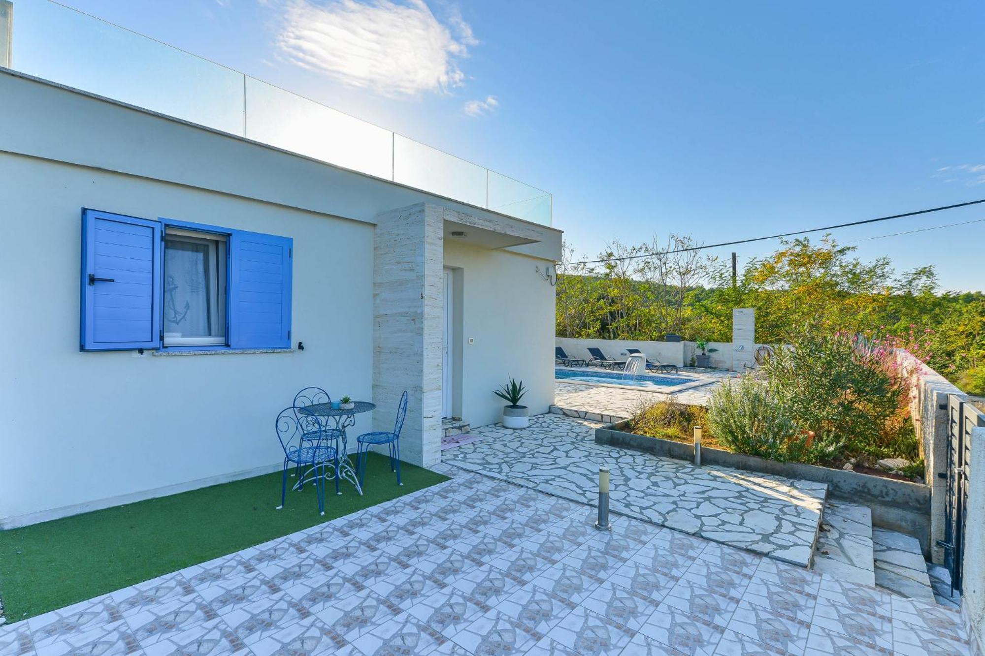 Villa Anna With Pool, Zadar County Виньерац Экстерьер фото