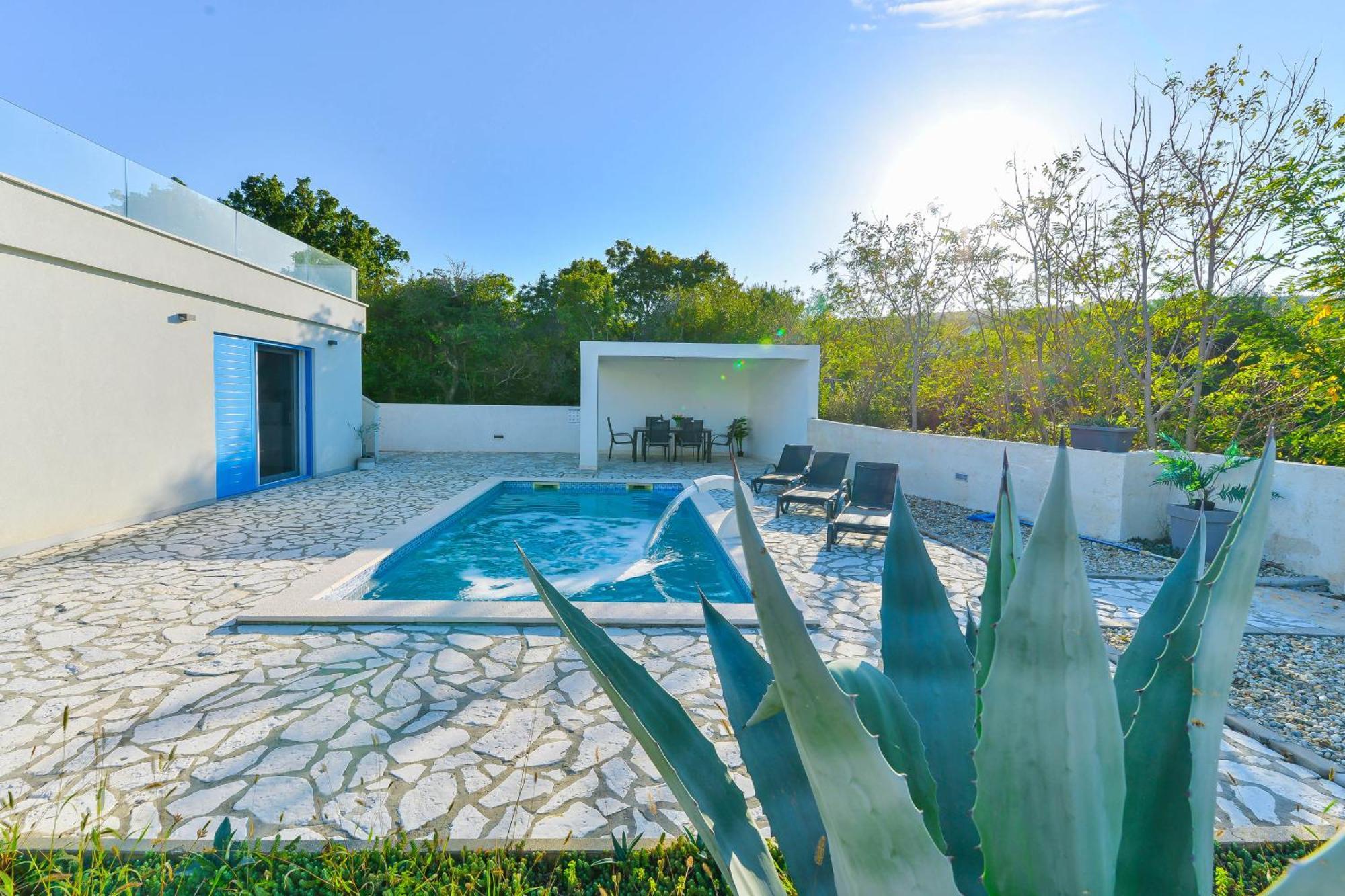 Villa Anna With Pool, Zadar County Виньерац Экстерьер фото