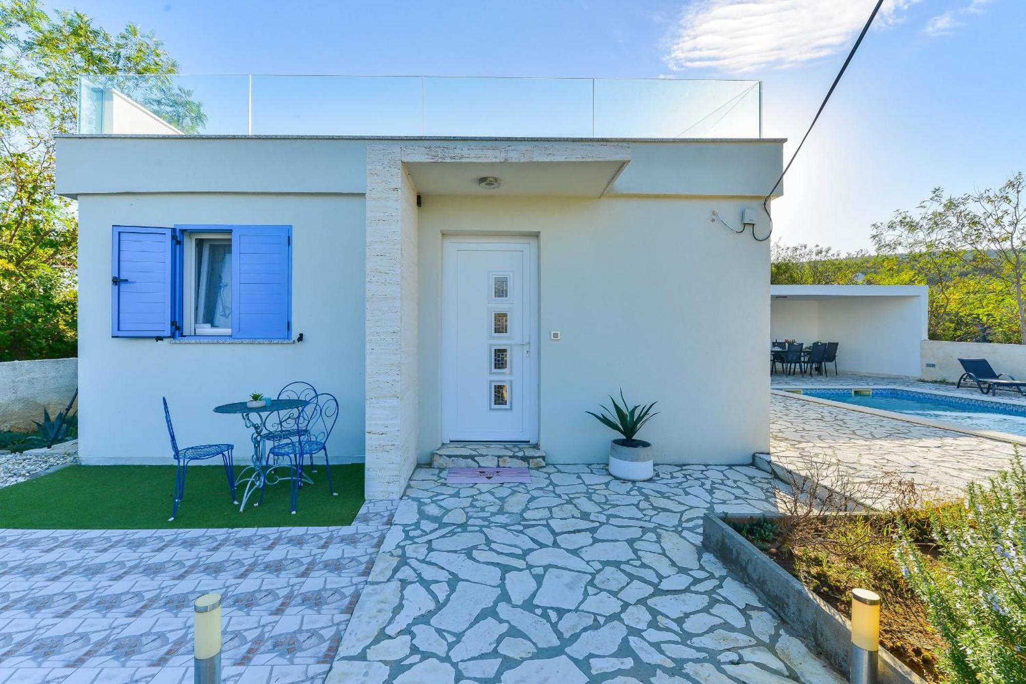 Villa Anna With Pool, Zadar County Виньерац Экстерьер фото