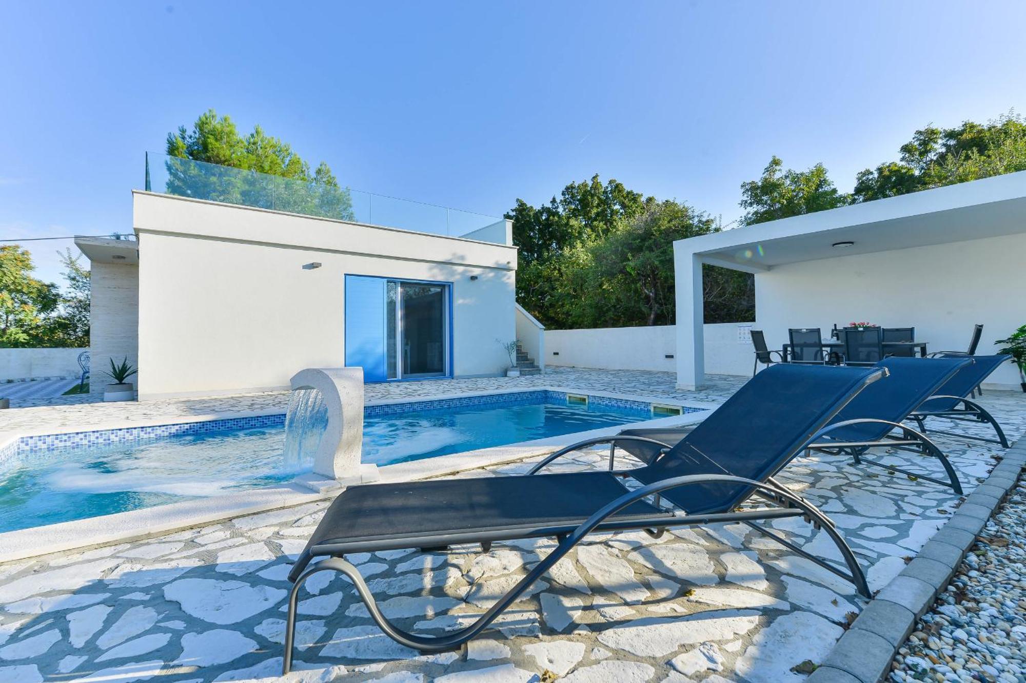 Villa Anna With Pool, Zadar County Виньерац Экстерьер фото